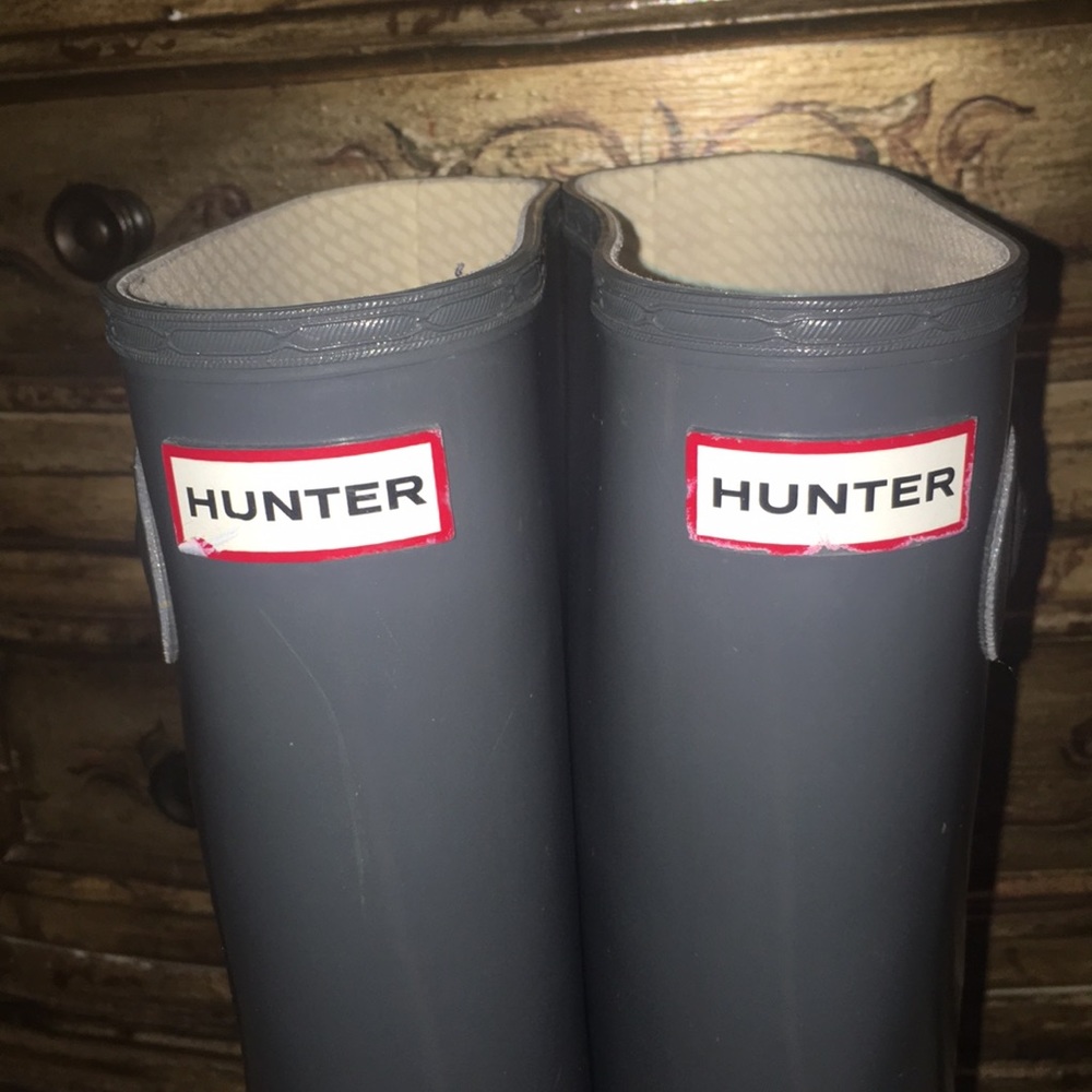 Gray Hunter boots
